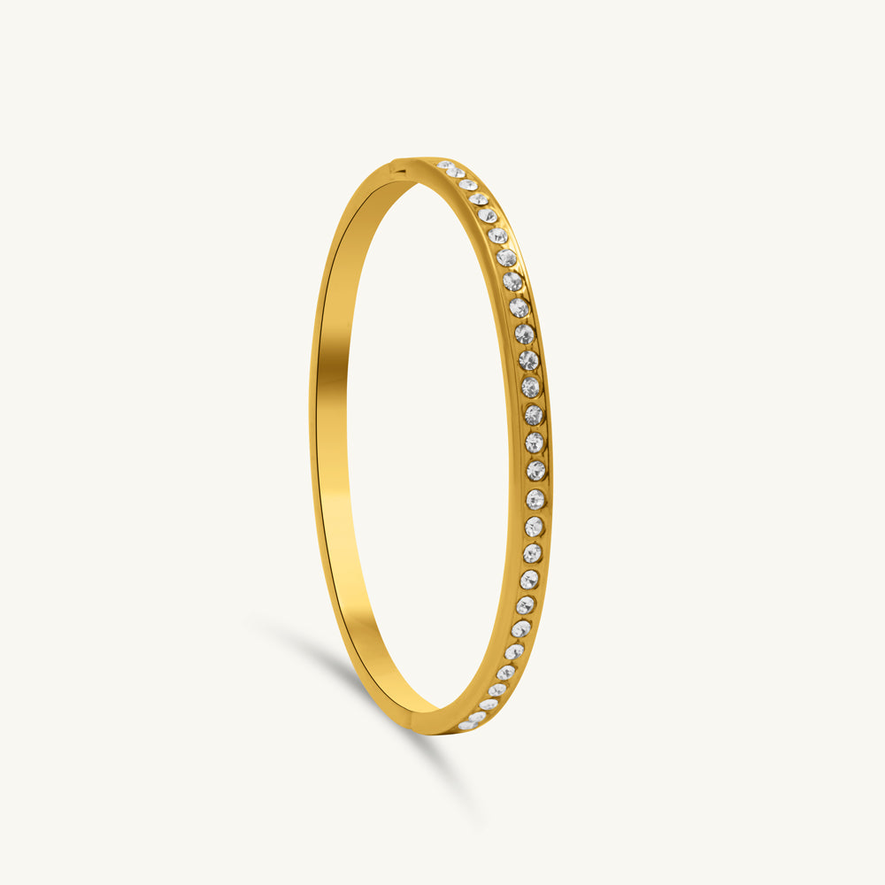 Shop CrownGlow CZ Cluster Gold Bracelet for Women - PALMONAS