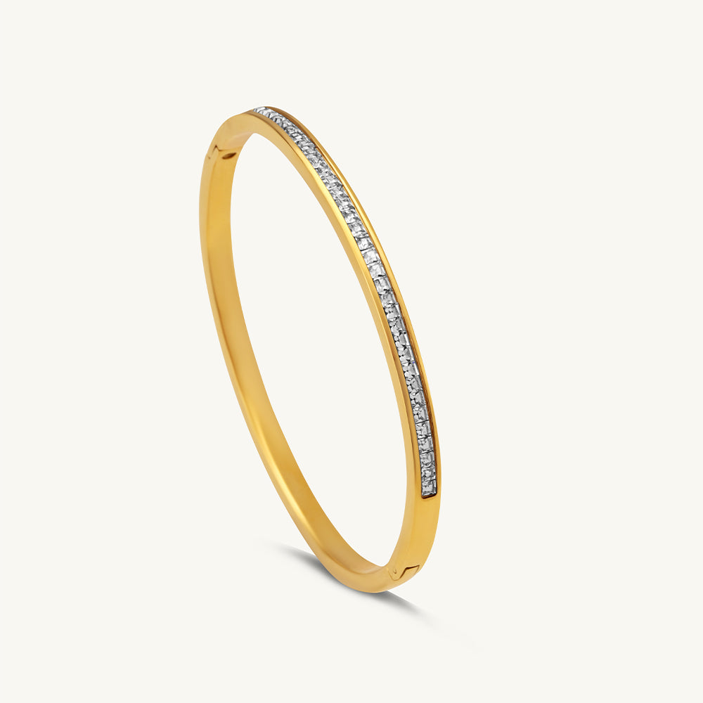 Sparkling Line Bangle Bracelet – PALMONAS