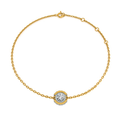 Spark Bar 9KT Gold Lab Grown Diamond Bracelet