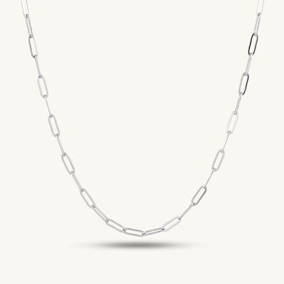Bold Link Prism Bar Chain Necklace