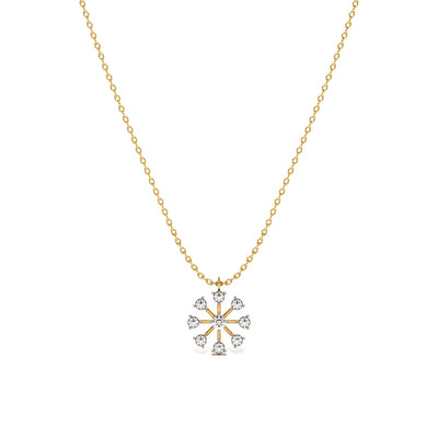 Boundless Stone 9KT Gold Lab Grown Diamond Necklace