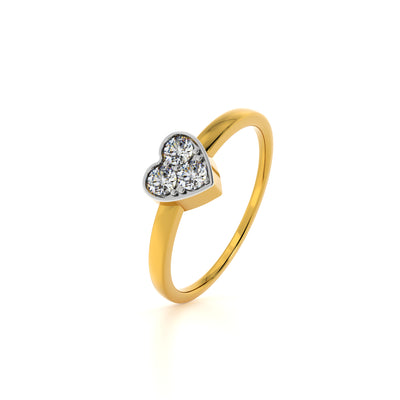 Sweetheart Glint 9KT Gold Lab Grown Diamond Ring