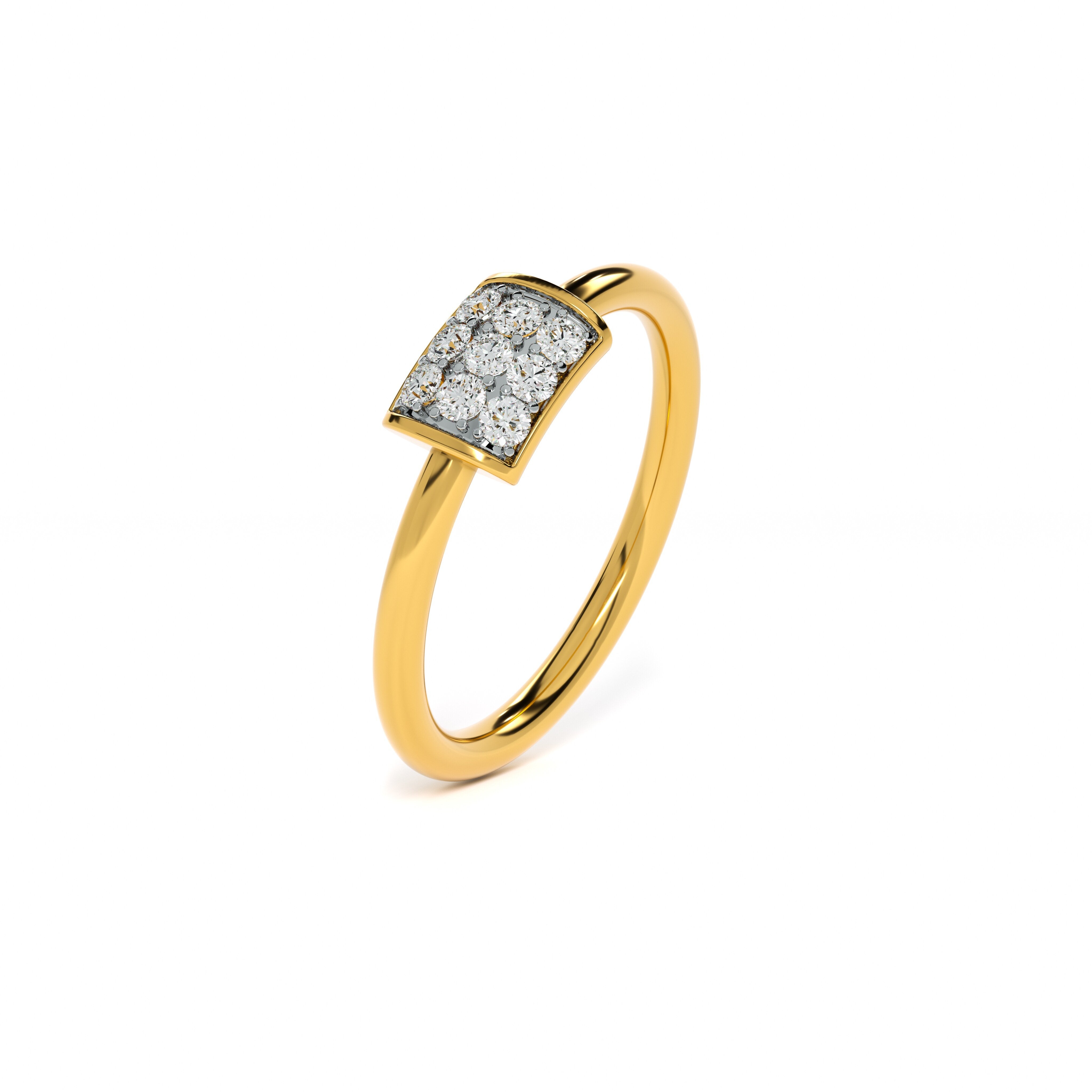 Prism 9KT Gold Laboratory Grown Diamond Ring – PALMONAS