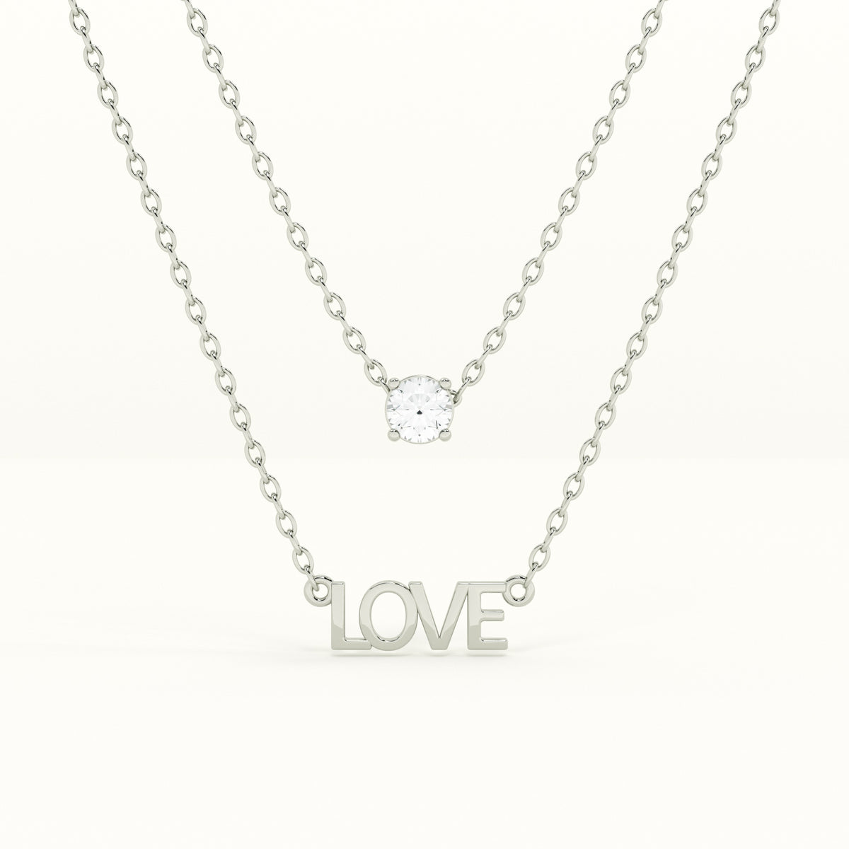 Layered Love 925 Sterling Silver Necklace