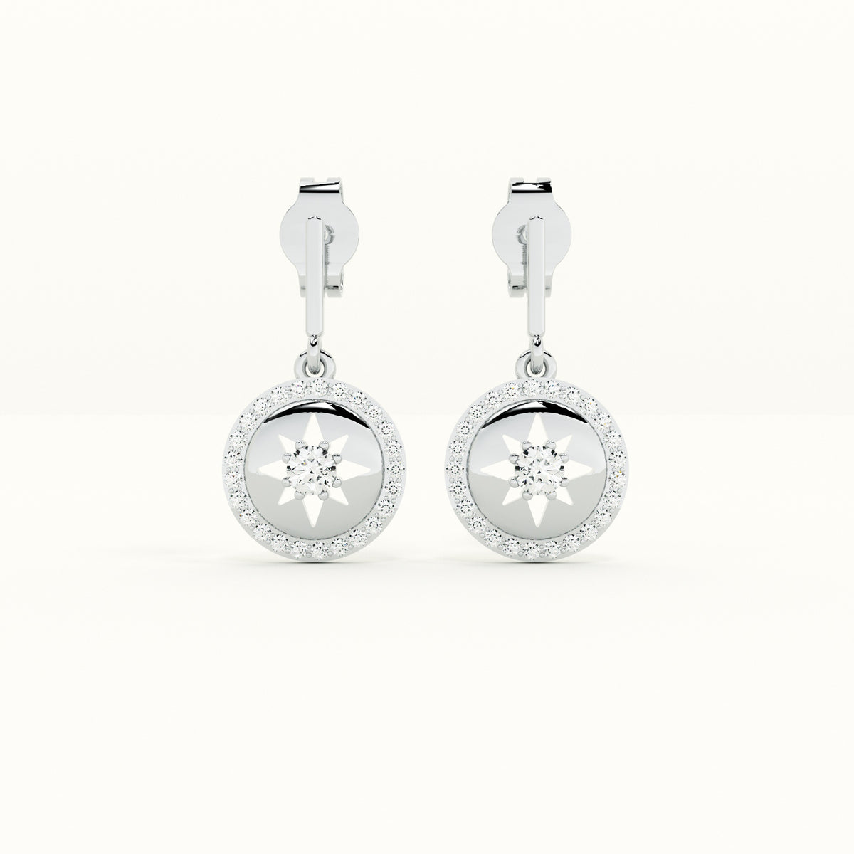Starburst 925 Sterling Silver Drop Earrings