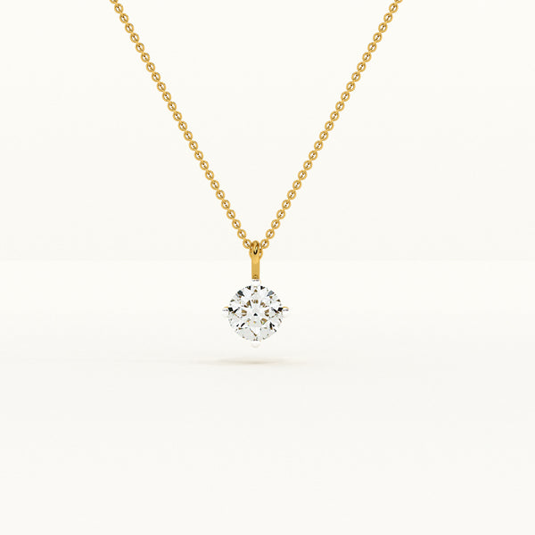 Pure Elegance Lab Grown Diamond ~ 14k Gold Pendant without Chain