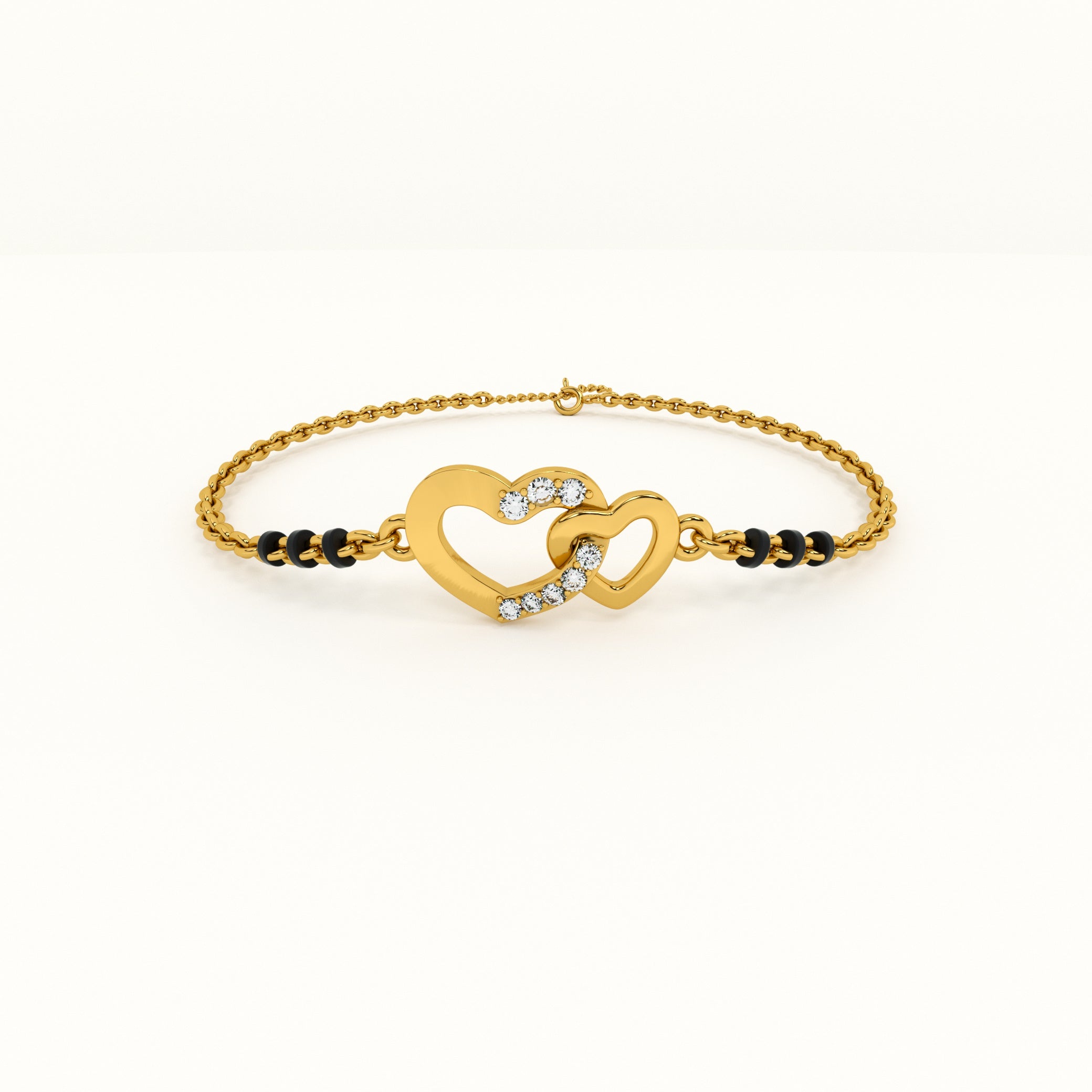 Cupid's Tiny 925 Sterling Silver Mangalsutra Bracelet