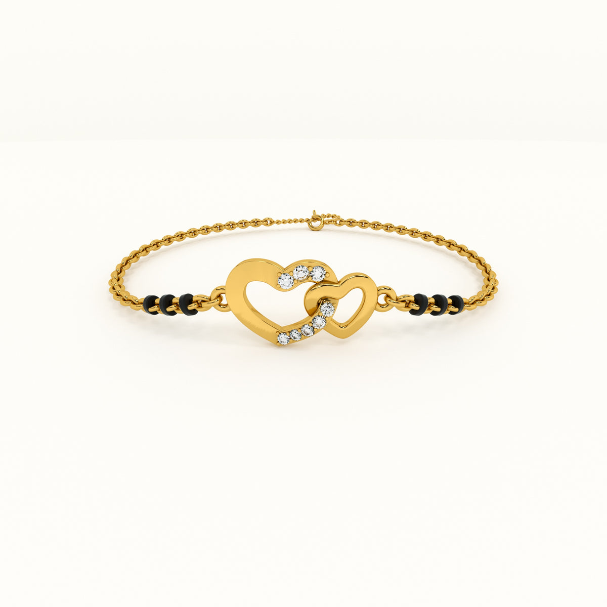 Cupid's Tiny 925 Sterling Silver Mangalsutra Bracelet | BIS Hallmarked | 18k Gold Vermeil