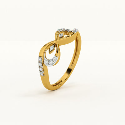 Infinity Twist Lab-Grown Diamond Customizable Ring