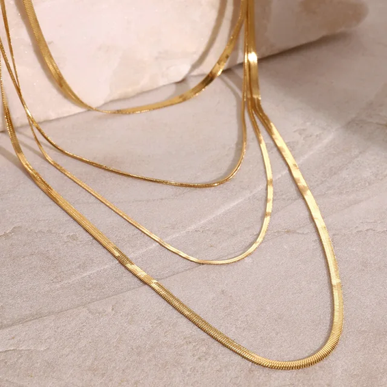 Layered Snake Gold Chain