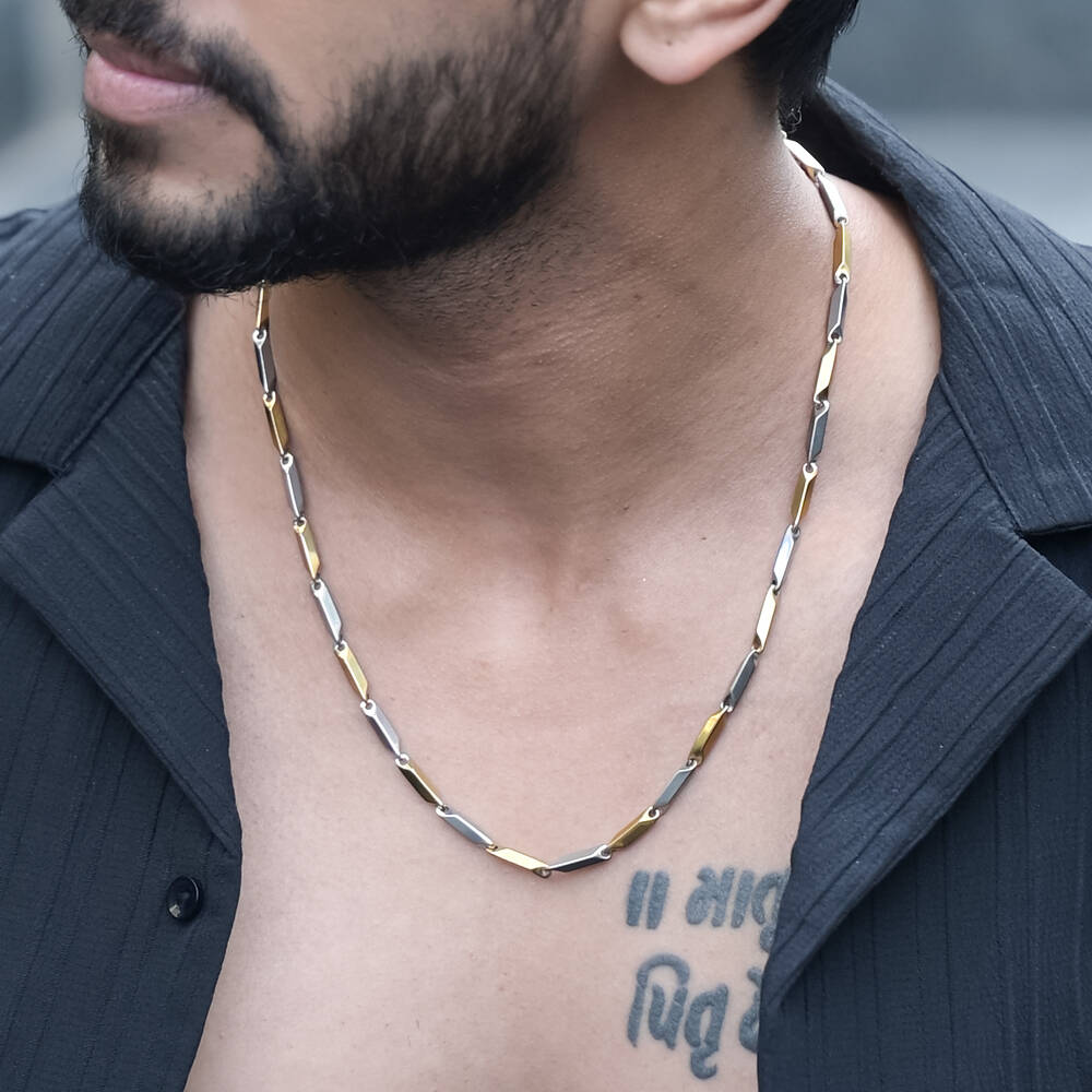 Dual Tone Chain | Silver and Gold