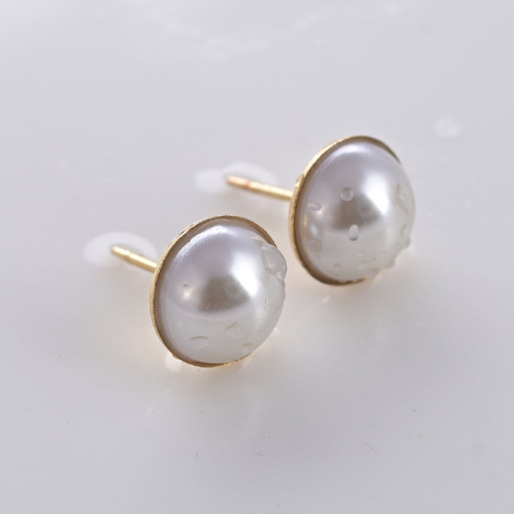 Shop Oceanic Pearl Stud Earrings Palmonas-2