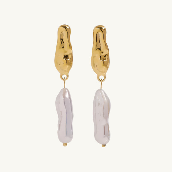 Organic Pearl Earrings