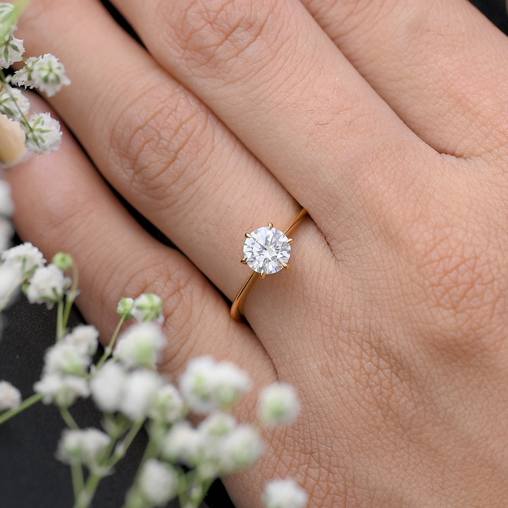 Celestial Solitaire Diamond Ring