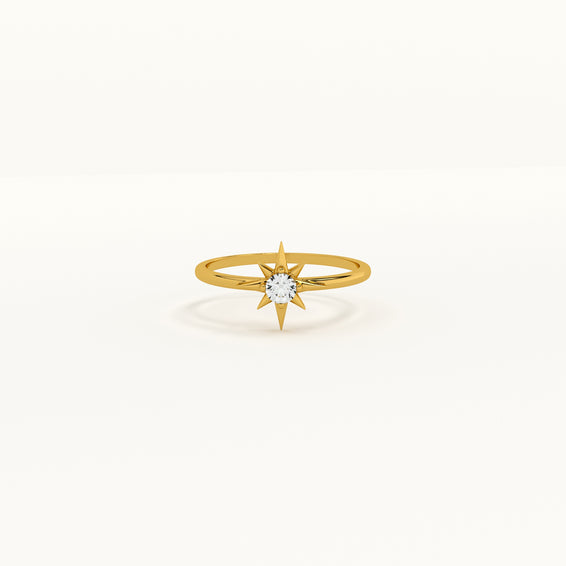 Twinkling Star Diamond Ring