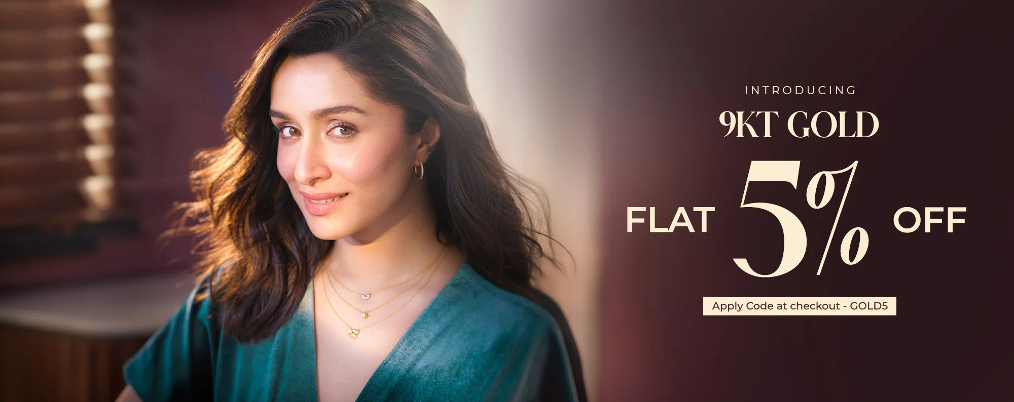 9KT Fine Gold Banner