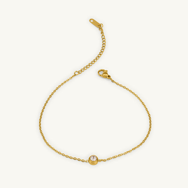 Dainty Diamond Anklet