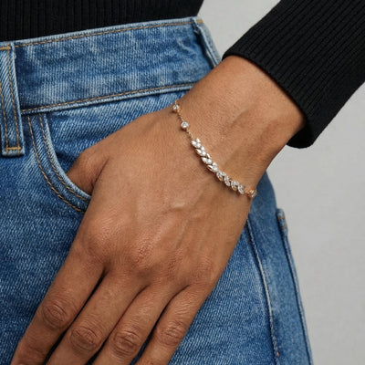 Connected Spark 9KT Gold Lab Grown Diamond Bracelet