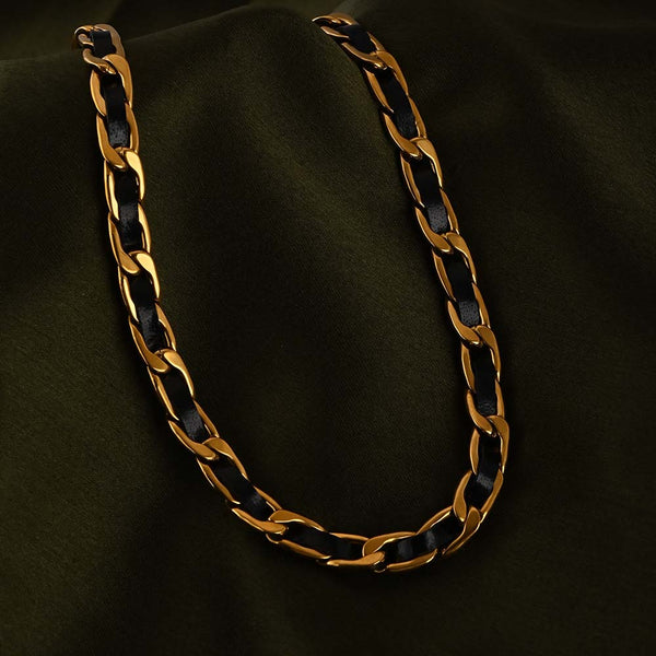 Black Inlay Link Chain