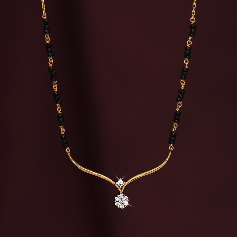 Simple Gold Mangalsutra Design - South India Jewels