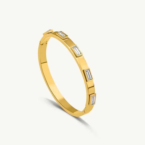 Enchanting Stone Bangle Bracelet - Image 1
