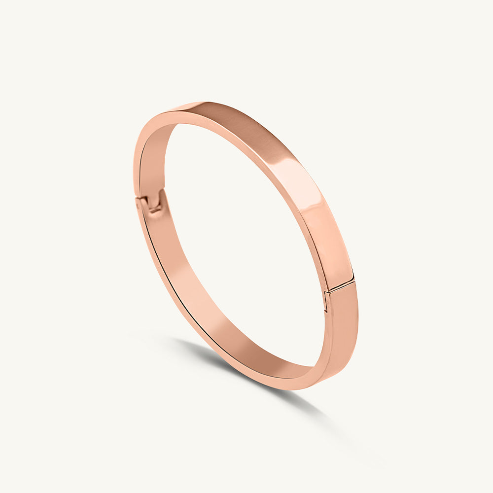 Plain Stackable Bangle Bracelet | 6MM - view 4