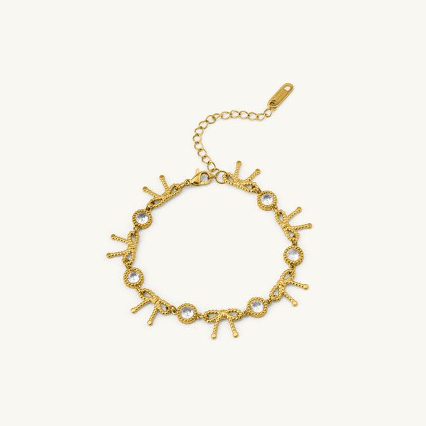 Twinkle Ribbon Chain Bracelet