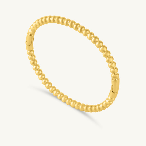 Radiant Beadwork Golden Bangle