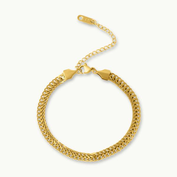 Classic Elegance Flat Link Bracelet