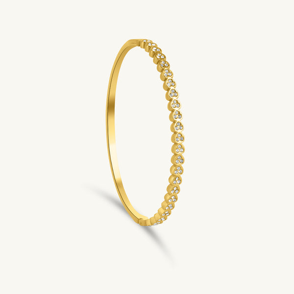 Dazzle Beam Crystal Bangle Bracelet