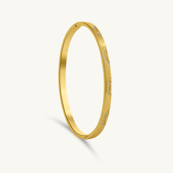 Golden Veil Delicate Bangle