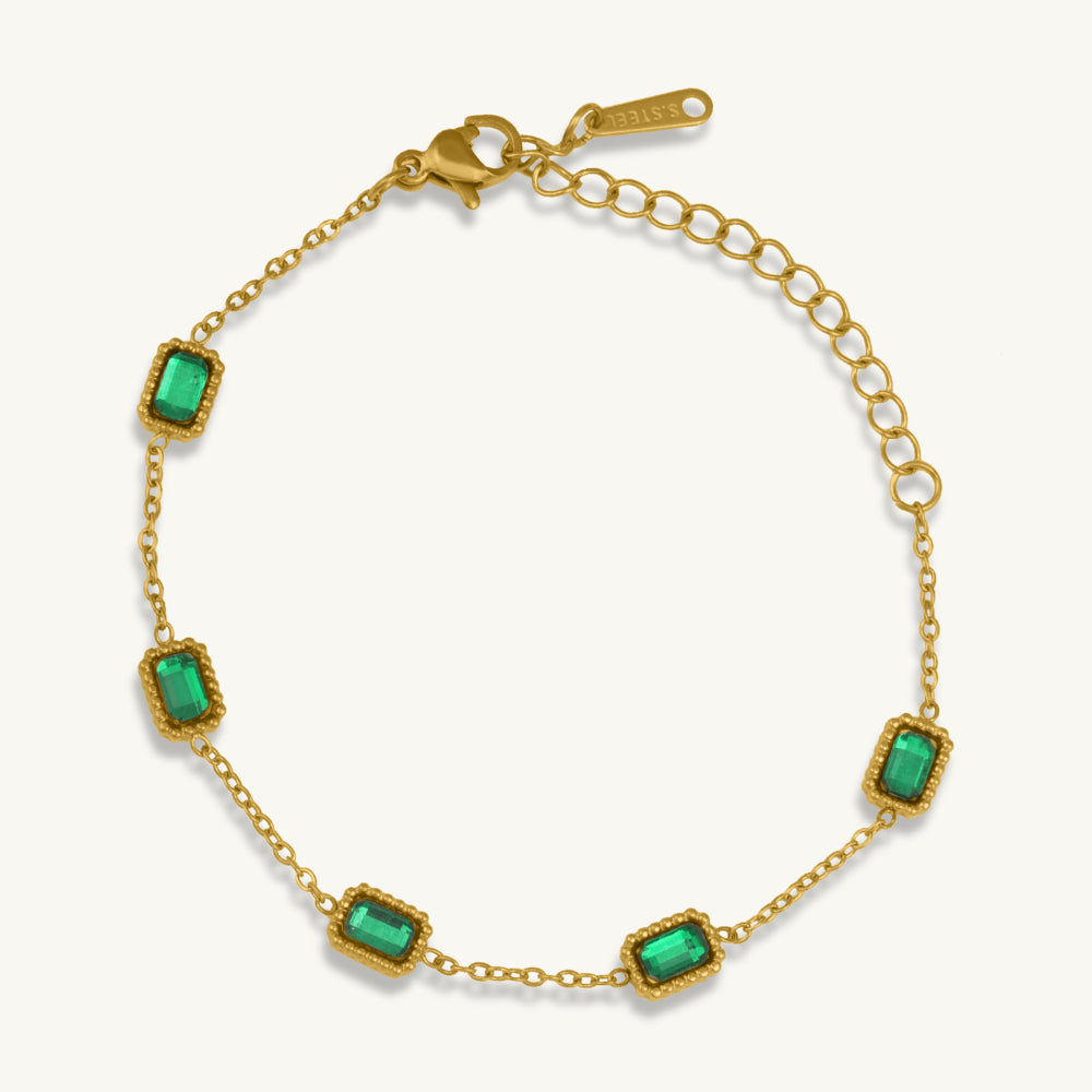 Emerald Edge Link Bracelet