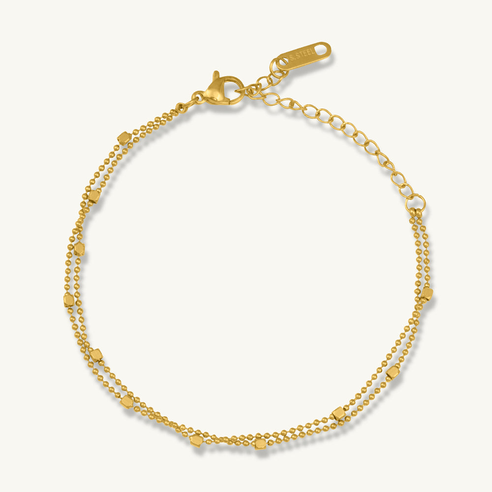 Delicate Bead Chain Bracelet