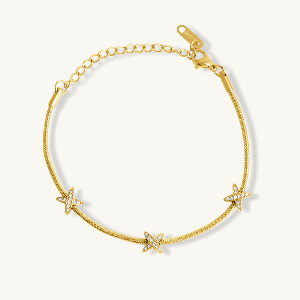Starlit Charm Gold Bracelet