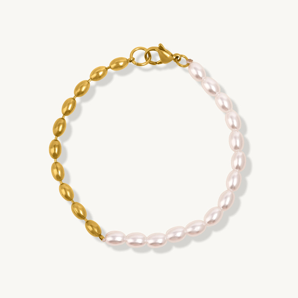 Vera Pearl & Beaded Link Bracelet