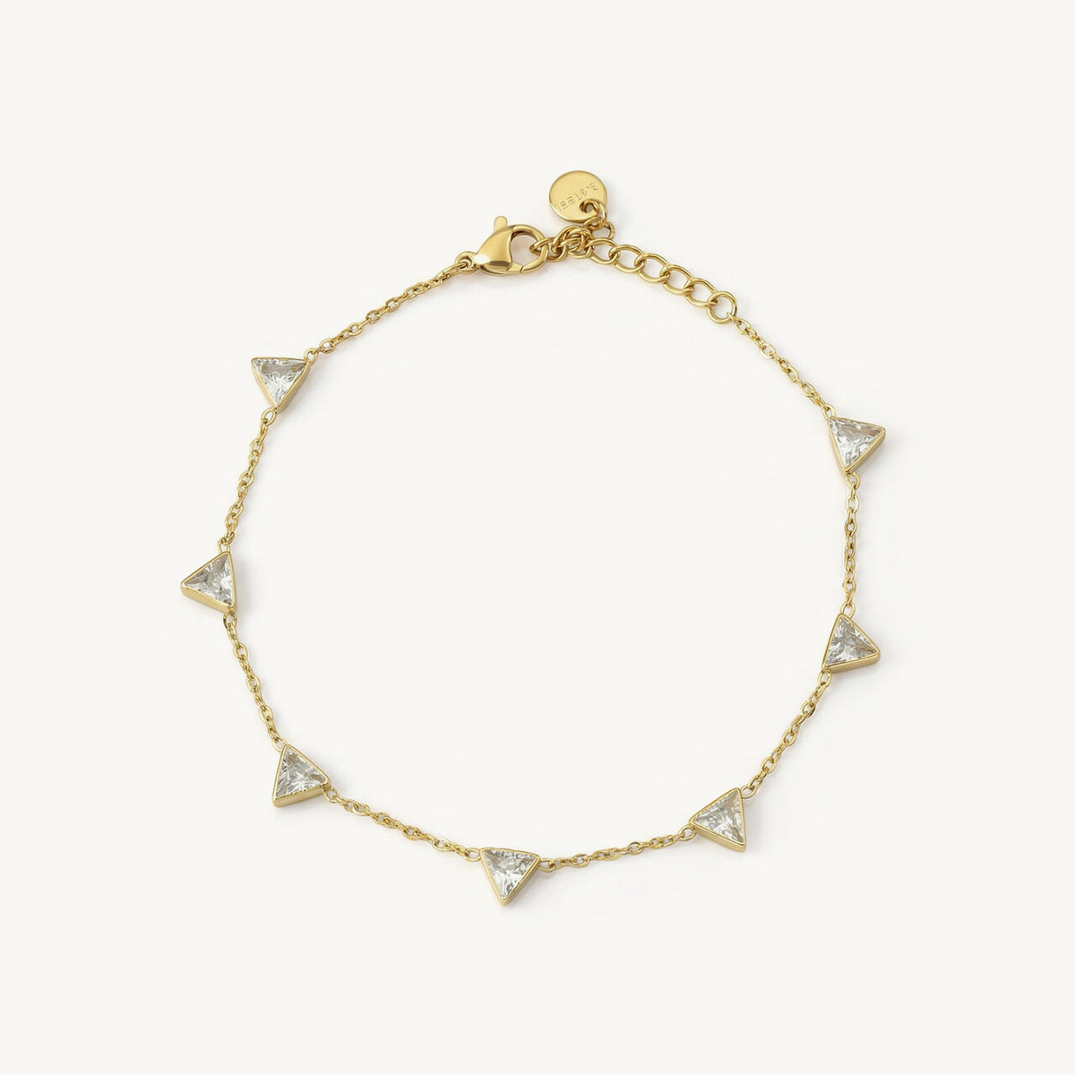 Triangle CZ Chain Bracelet