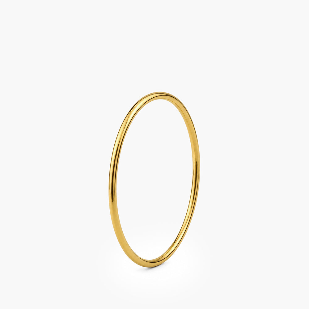 Round Wire Bangle Bracelet