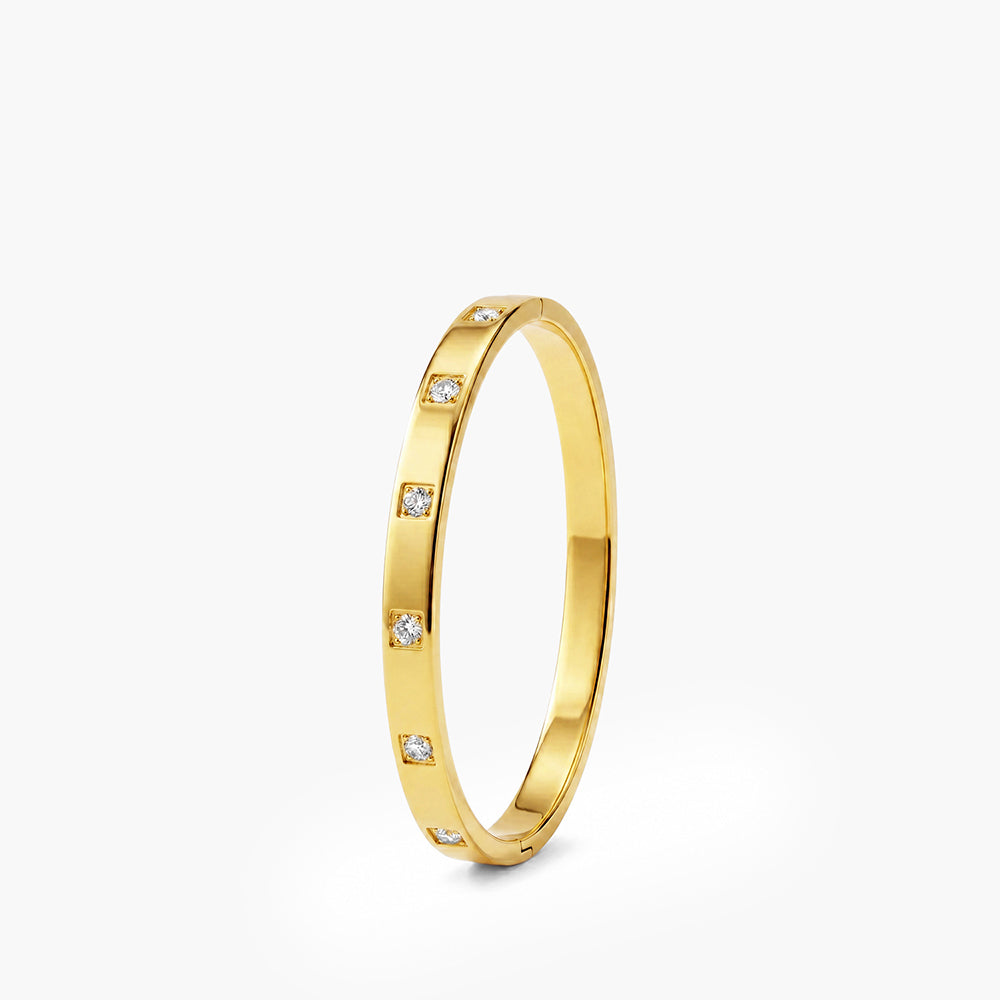 Dazzling Stone Bangle Bracelet