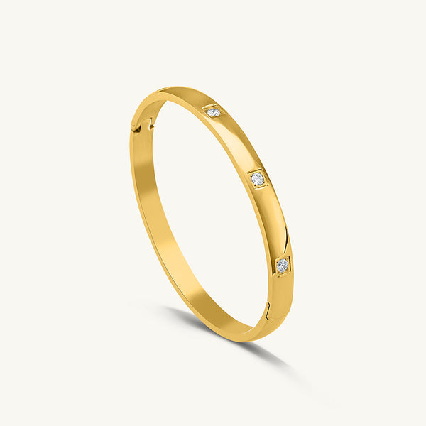 Dazzling Stone Bangle Bracelet - Image 1
