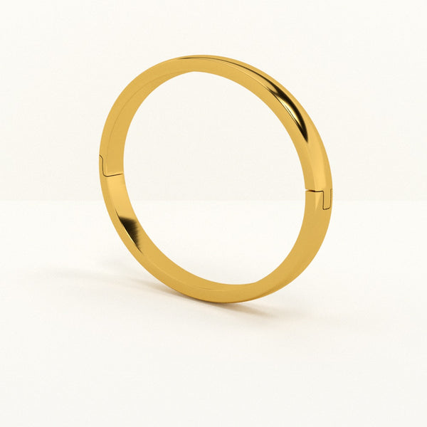 Plain Stackable Bangle Bracelet | 6MM - Image 1
