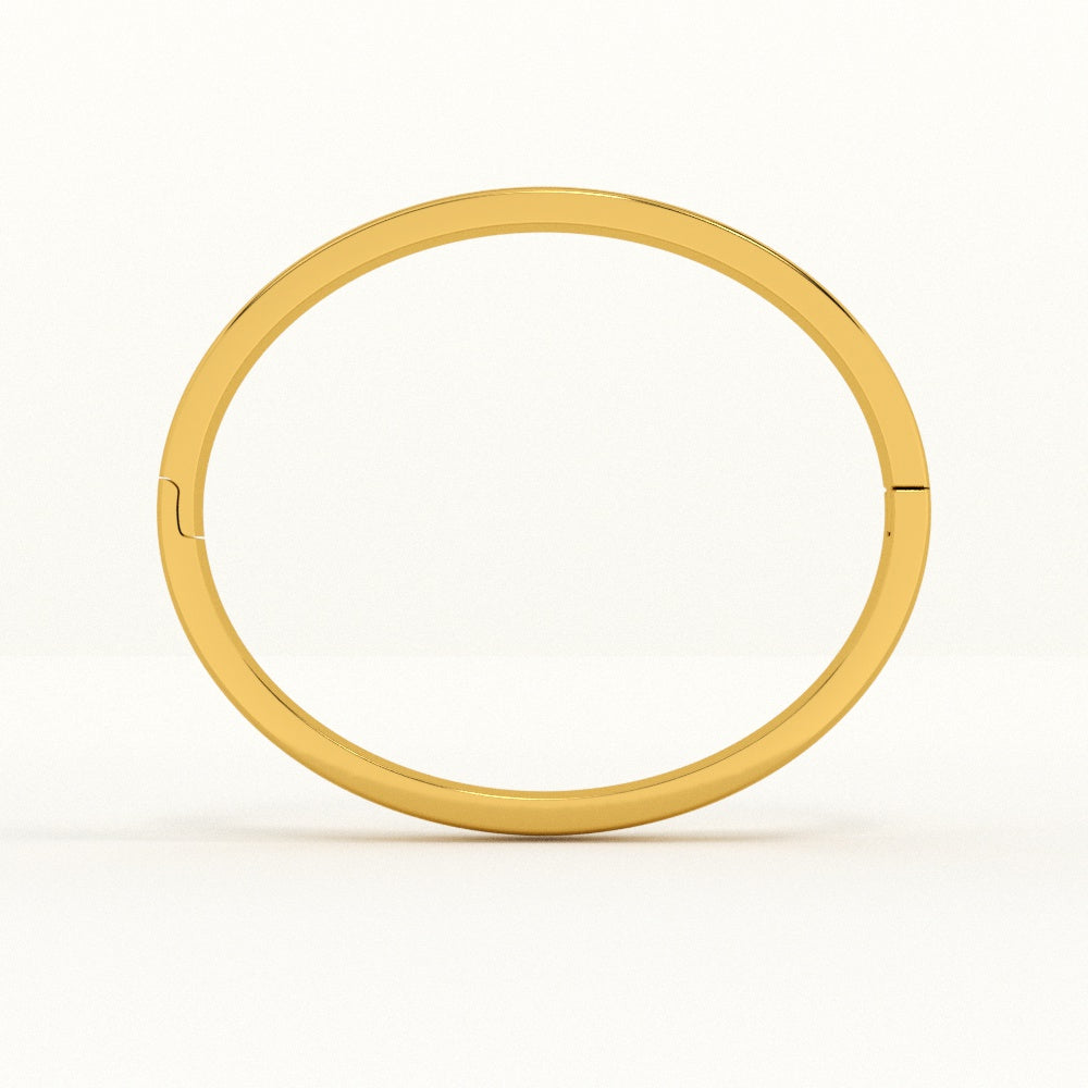 Plain Stackable Bangle Bracelet | 6MM - view 6