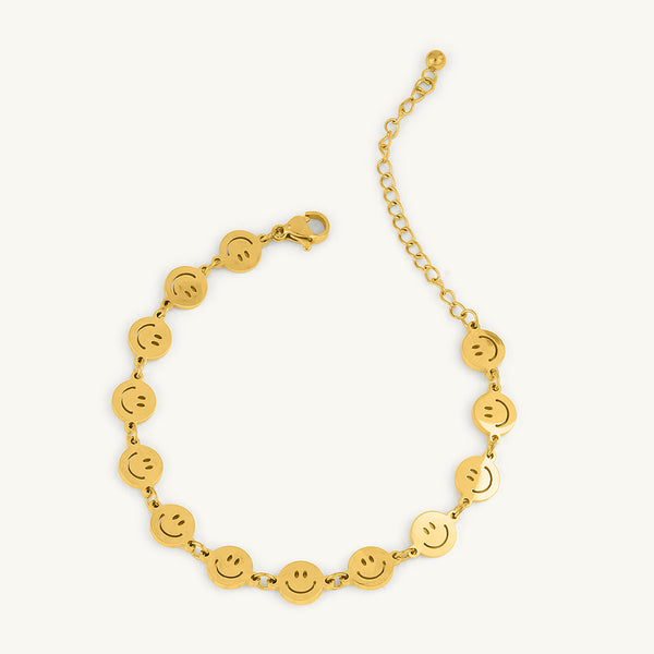 Smile Gold Chain Bracelet