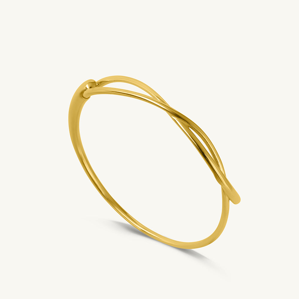 Twisted Gold Cuff Bracelet