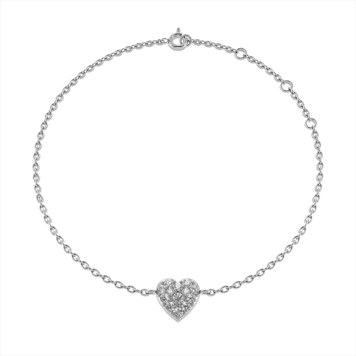 Tender Heart 9KT Gold Lab Grown Diamond Bracelet  -  6