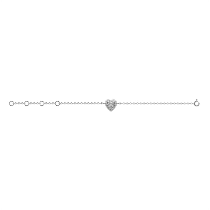 Tender Heart 9KT Gold Lab Grown Diamond Bracelet  -  3