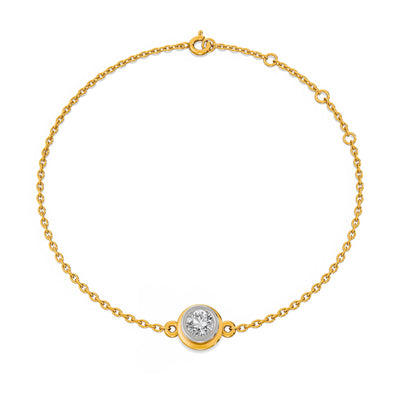 Solo 9KT Gold Lab Grown Diamond Bracelet