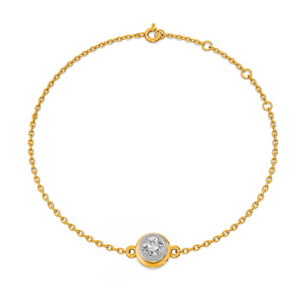 Solo 9KT Gold Lab Grown Diamond Bracelet