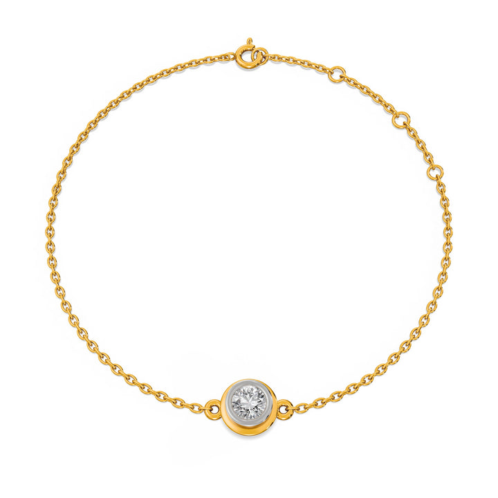 Solo 9KT Gold Lab Grown Diamond Bracelet - 1 