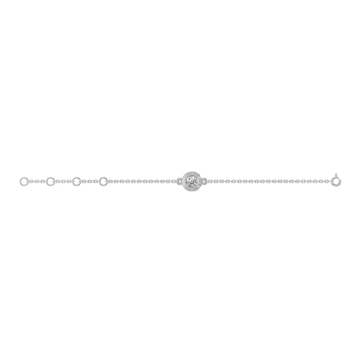 Solo 9KT Gold Lab Grown Diamond Bracelet - 7 