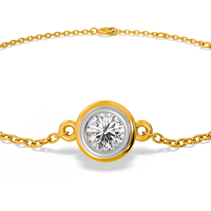 Solo 9KT Gold Lab Grown Diamond Bracelet - 4 